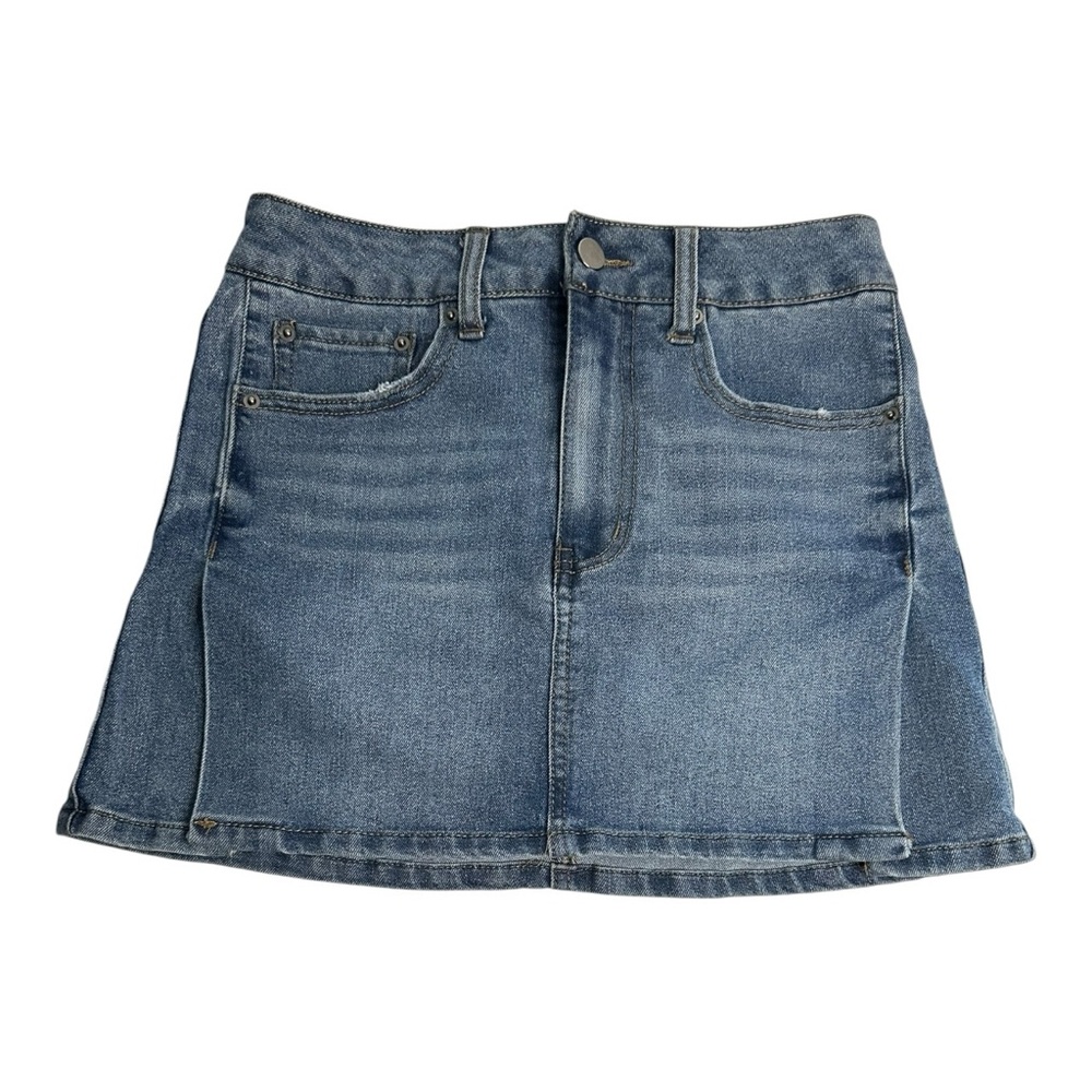 Tinseltown Blue Denim Mini Skirt